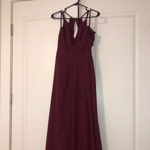 Crimson Bridesmaid Dress